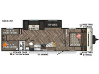 Sportsmen SE 301BHSE Floorplan