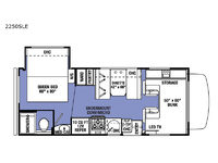 Sunseeker LE 2250SLE Chevy Floorplan