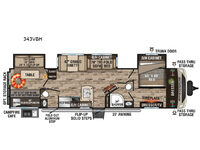 SportTrek 343VBH Floorplan