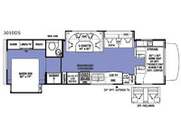 Sunseeker 3010DS Ford Floorplan Image