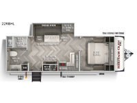 Wildwood Heritage Glen Hyper-Lyte 22RBHL Floorplan