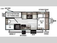 Rockwood GEO Pro 19BH Floorplan