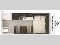 Cherokee Wolf Pup 14CC Floorplan Image