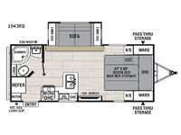 Spirit Ultra Lite 1943RB Floorplan