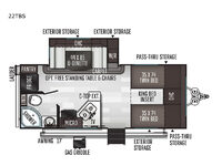 Flagstaff Micro Lite 22TBS Floorplan