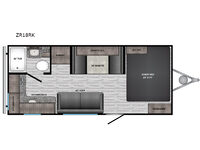 Zinger Lite ZR18RK Floorplan Image