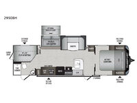 Passport 2950BH GT Series Floorplan Image