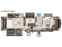 Solitude 377MBS R Floorplan Image