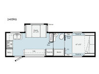 Micro Minnie 2405RG Floorplan Image