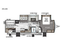 Rockwood Ultra Lite 2911BS Floorplan
