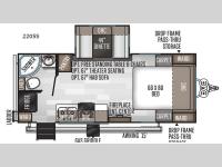 Rockwood Mini Lite 2205S Floorplan