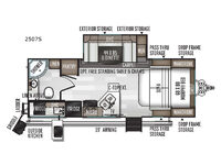 Rockwood Mini Lite 2507S Floorplan Image