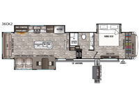 Cedar Creek Hathaway Edition 36CK2 Floorplan