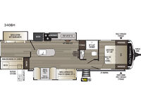 Outback 340BH Floorplan Image