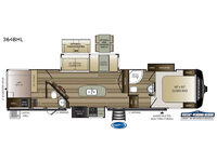 Cougar 364BHL Floorplan