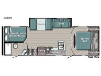 Kingsport Ultra Lite 268BH Floorplan