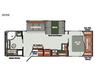 Kingsport Ranch 28CRB Floorplan