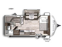 Kodiak Cub 198BH Floorplan Image
