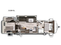 Kodiak Ultra-Lite 332BHSL Floorplan