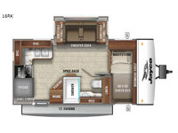 Jay Feather 16RK Floorplan Image