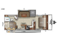 Jay Feather 24BH Floorplan