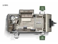 Flagstaff Micro Lite 21FBRS Floorplan Image