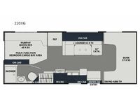 Leprechaun 220XG Ford 350 Floorplan Image