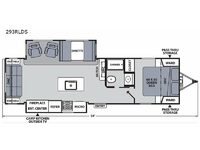 Apex Ultra-Lite 293RLDS Floorplan Image