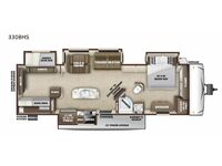 Mesa Ridge MR330BHS Floorplan Image