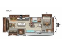 Jay Flight Bungalow 40RLTS Floorplan Image