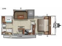 Jay Feather 22RB Floorplan Image