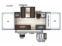 Rockwood Extreme Sports 2318ESP Floorplan Image