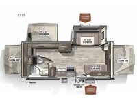 Rockwood Roo 233S Floorplan Image