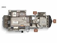 Rockwood Ultra Lite 2882S Floorplan Image