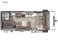 Wildwood X-Lite 19DBXL Floorplan Image