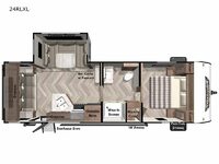 Wildwood X-Lite 24RLXL Floorplan Image