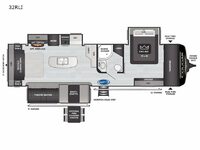 Cougar Half-Ton 32RLI Floorplan Image