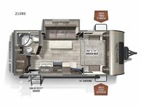 Rockwood Mini Lite 2109S Floorplan