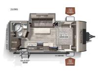 Rockwood Mini Lite 2109S Floorplan