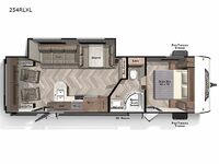 Wildwood X-Lite 254RLXL Floorplan Image