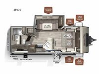 Rockwood Mini Lite 2507S Floorplan Image