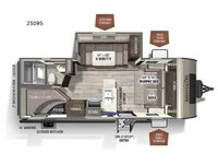 Rockwood Mini Lite 2509S Floorplan Image