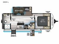 Cherokee Alpha Wolf 22SW-L Floorplan Image