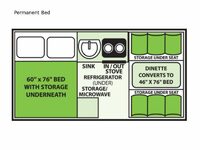 Used 2021 ALiner Classic Permanent Bed image