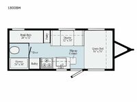 Micro Minnie 1800BH Floorplan