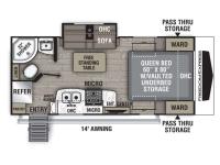 Freedom Express Ultra Lite 192RBS Floorplan Image