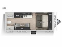 Cherokee Wolf Pup 16FQ Floorplan