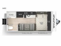 Cherokee Wolf Pup 14CC Floorplan Image