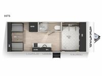 Cherokee Wolf Pup 16TS Floorplan Image