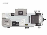 Bullet 243BHS Floorplan Image